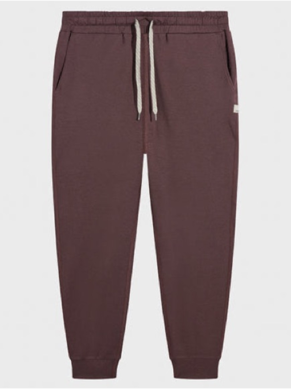 Vuori Men's Joggers in Maroon with Contrast Drawcord